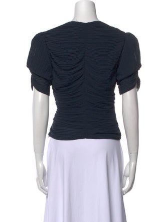 FRAME Crew Neck Short Sleeve Crop Top