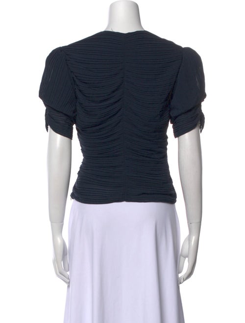 FRAME Crew Neck Short Sleeve Crop Top