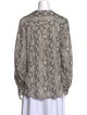 FRAME Silk Animal Print Blouse