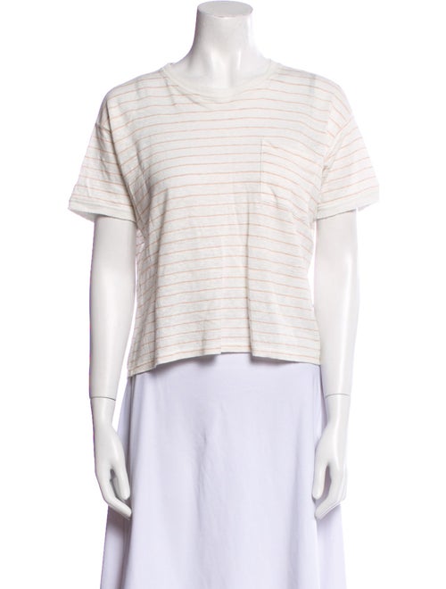 FRAME Striped Bateau Neckline T-Shirt