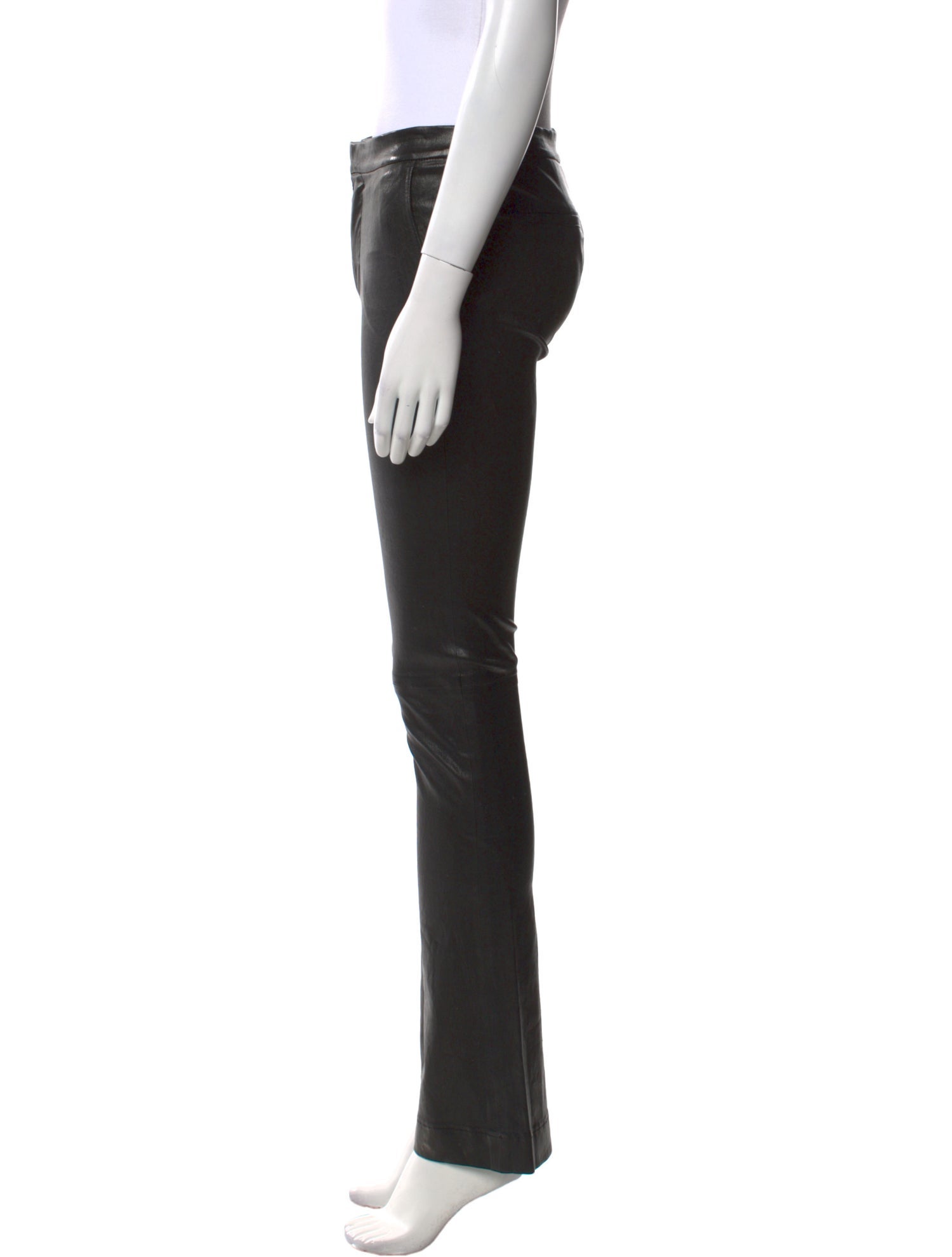 FRAME Lamb Leather Straight Leg Pants