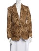 FRAME Animal Print Blazer