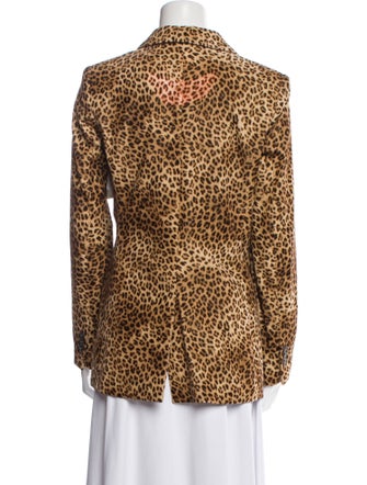 FRAME Animal Print Blazer