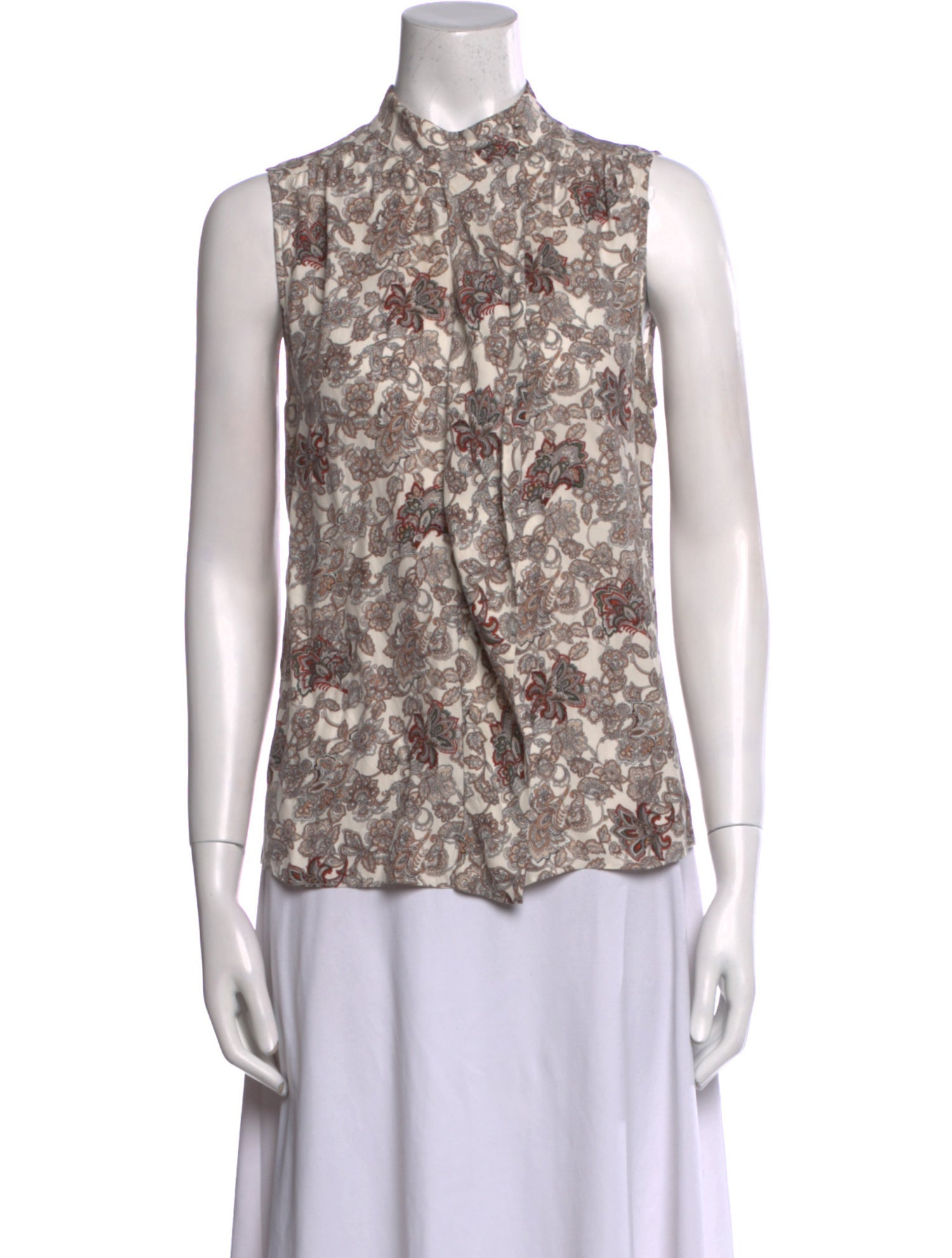 FRAME Silk Printed Top