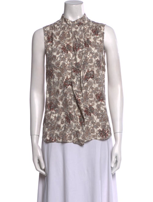 FRAME Silk Printed Top