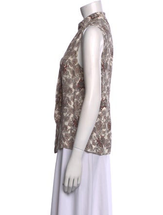 FRAME Silk Printed Top