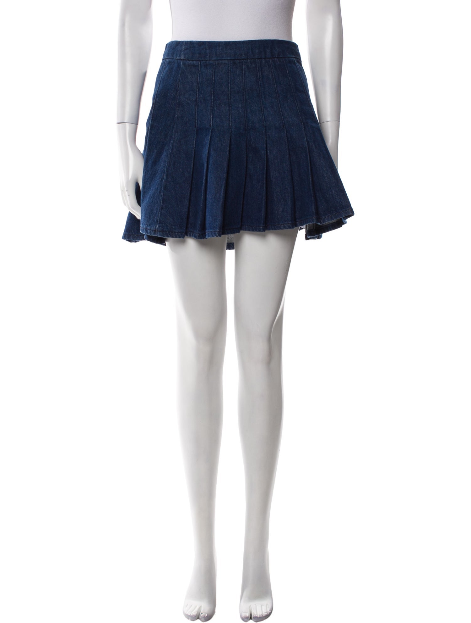 FRAME Pleated Accents Mini Skirt