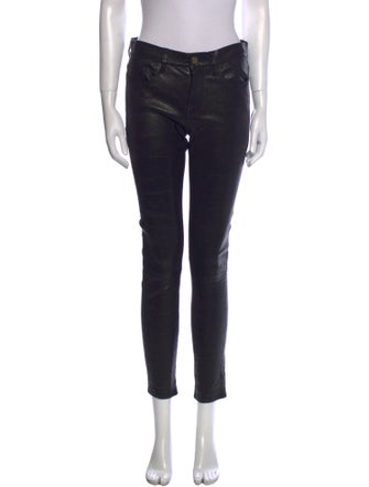 FRAME Lamb Leather Skinny Leg Pants