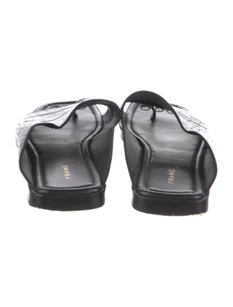FRAME Leather Printed Slides