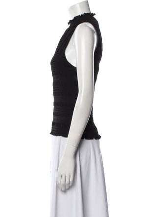 FRAME Mock Neck Sleeveless Top
