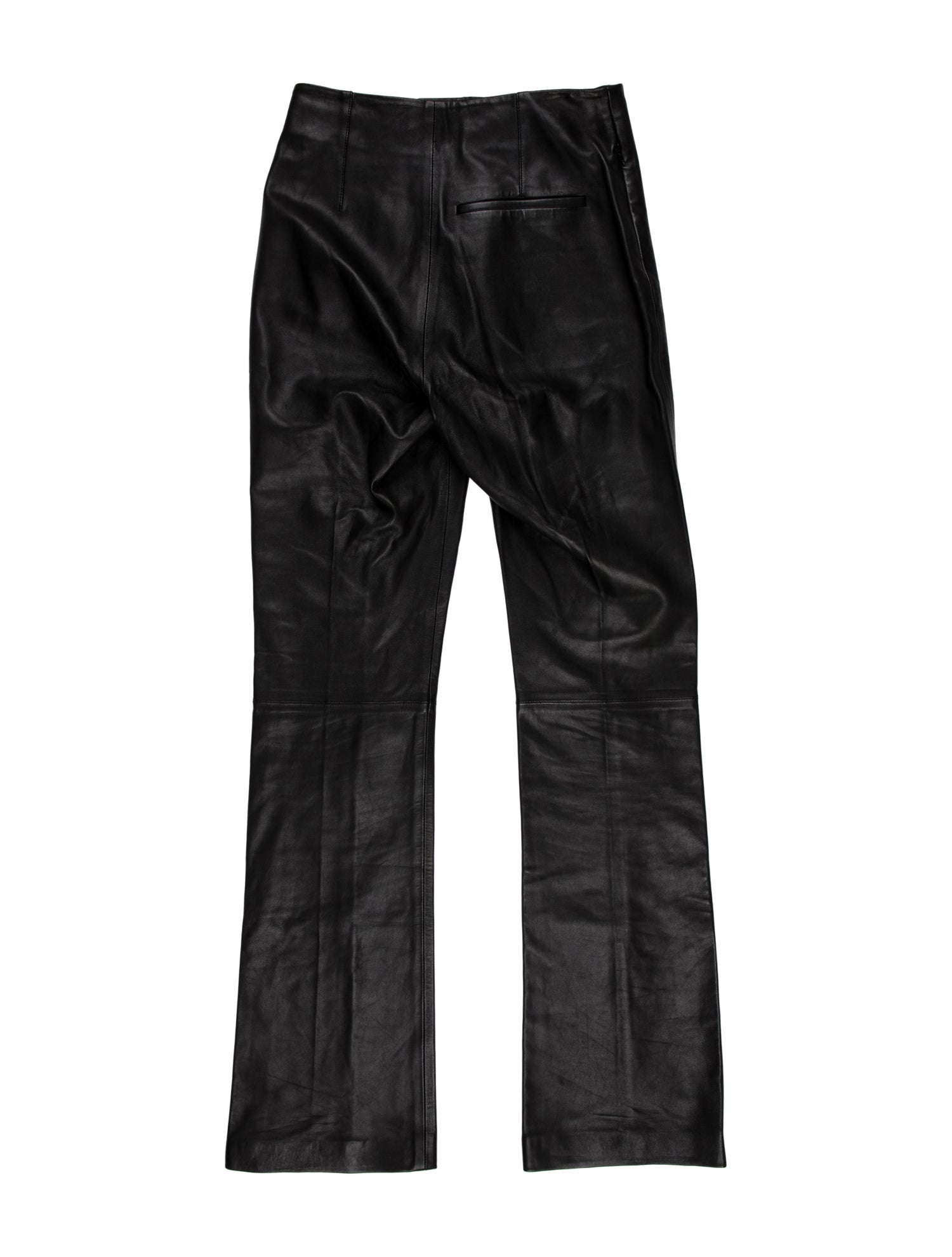 FRAME Lamb Leather Straight Leg Pants