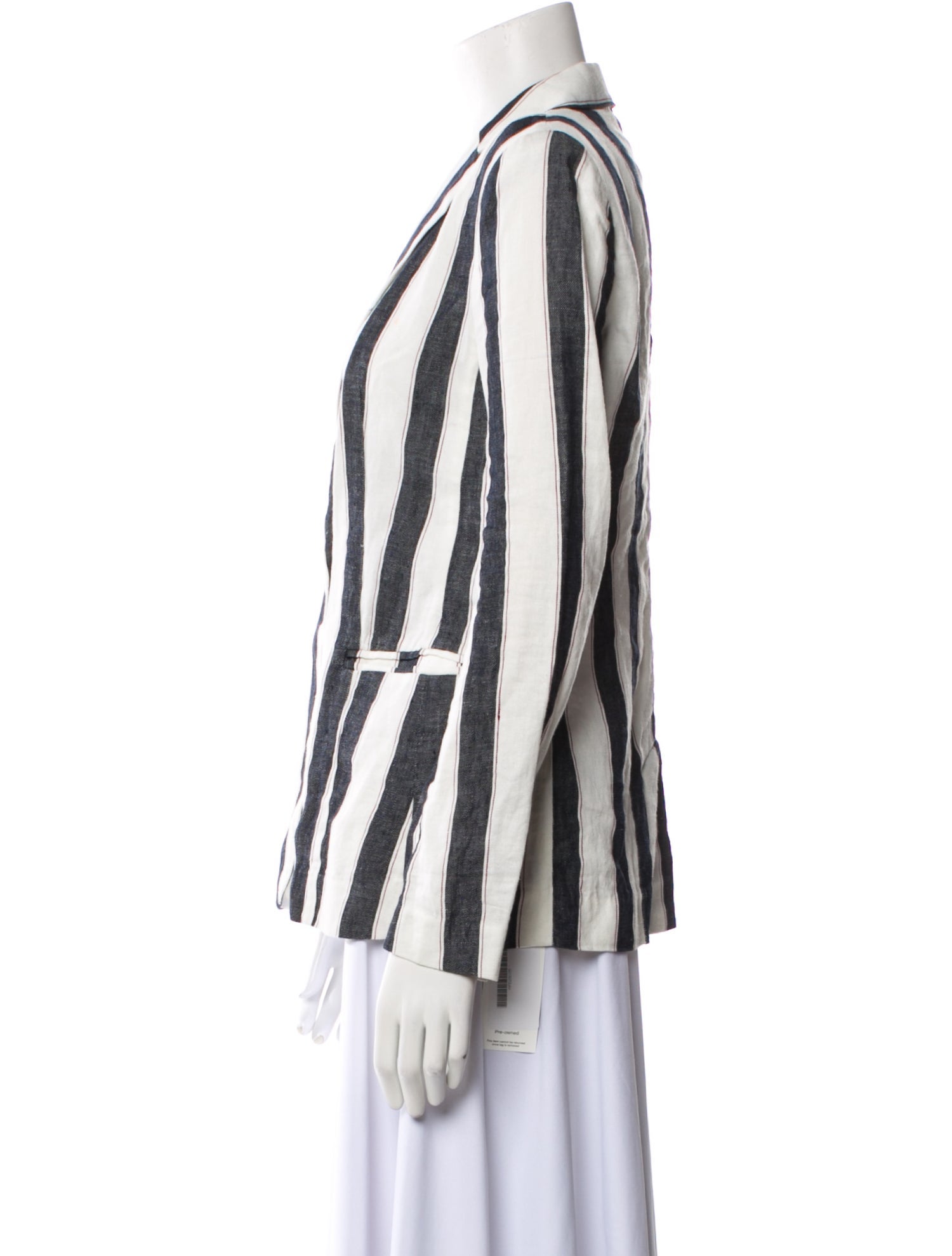 FRAME Linen Striped Blazer