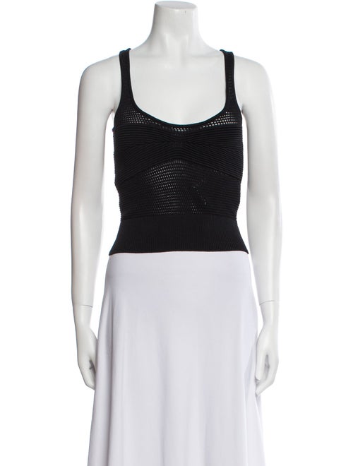 FRAME Scoop Neck Sleeveless Crop Top