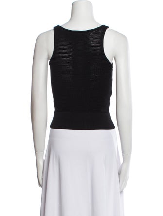 FRAME Scoop Neck Sleeveless Crop Top