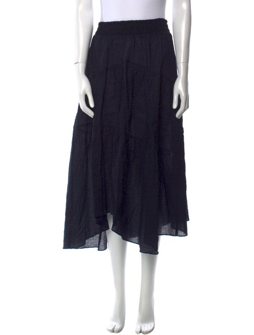 FRAME Ruffle Embellishment Midi Length Skirt