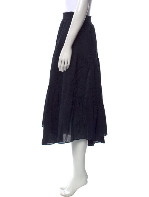 FRAME Ruffle Embellishment Midi Length Skirt