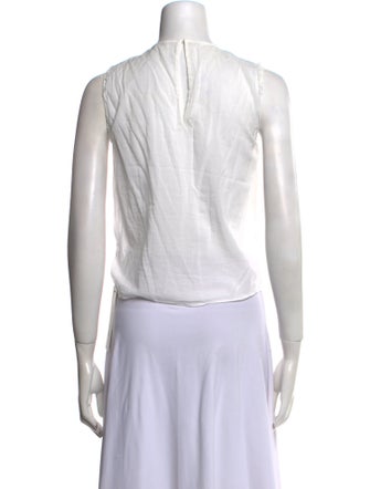 FRAME Crew Neck Sleeveless Crop Top