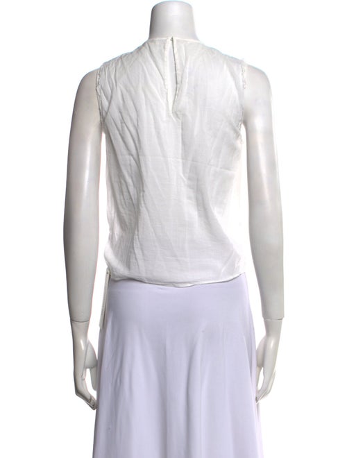 FRAME Crew Neck Sleeveless Crop Top