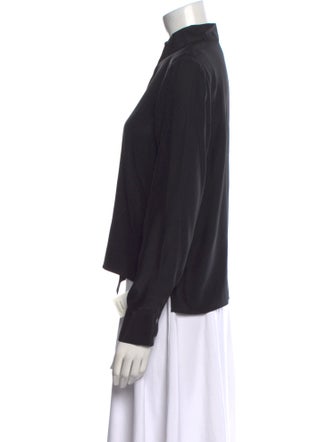 FRAME Silk Mock Neck Sweatshirt