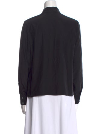 FRAME Silk Mock Neck Sweatshirt