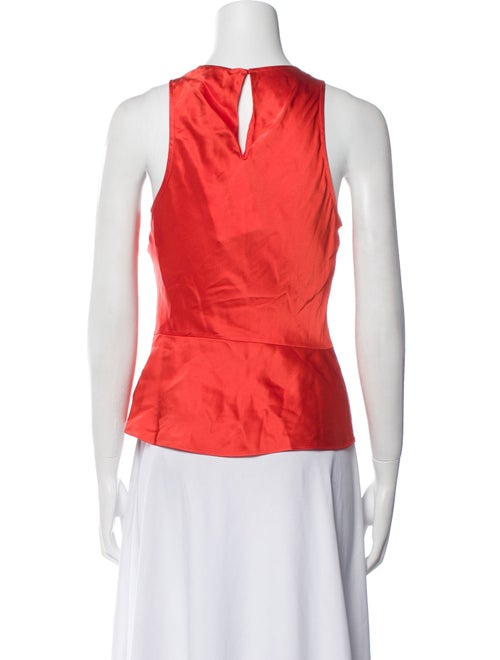 FRAME Silk Scoop Neck Top