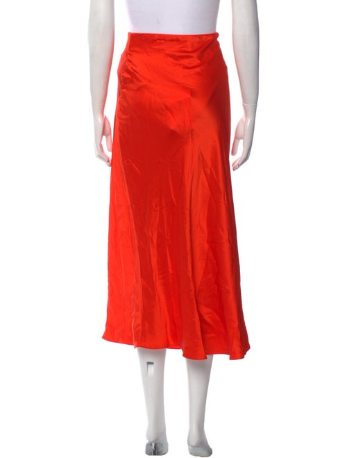 FRAME Silk Midi Length Skirt