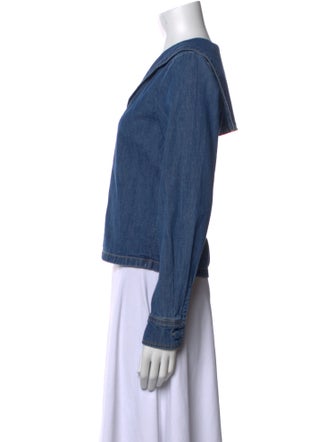 FRAME V-Neck Long Sleeve Crop Top