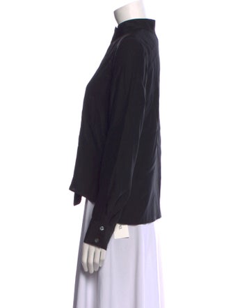 FRAME Silk Mock Neck Sweatshirt