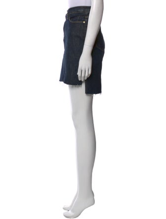 FRAME Distressed Accents Knee-Length Skirt