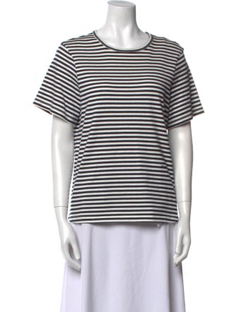 FRAME Striped Crew Neck T-Shirt