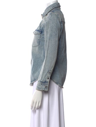 FRAME Long Sleeve Button-Up Top