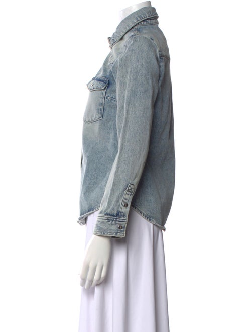 FRAME Long Sleeve Button-Up Top