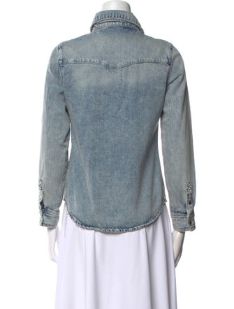 FRAME Long Sleeve Button-Up Top