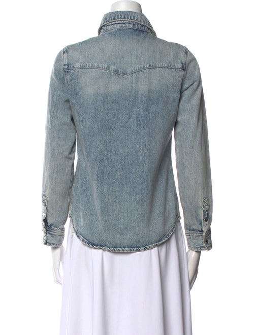 FRAME Long Sleeve Button-Up Top