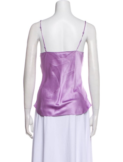 FRAME Silk V-Neck Top