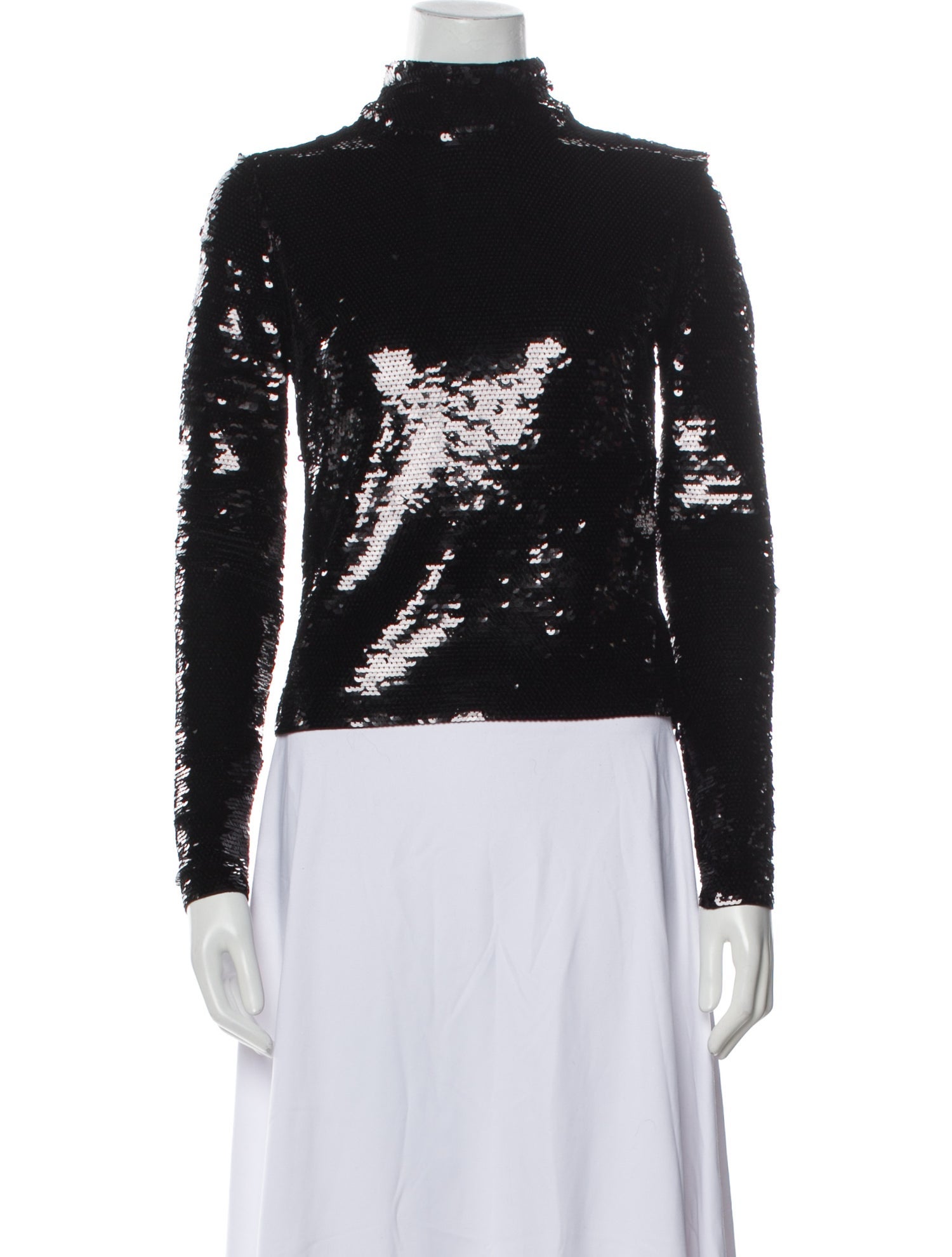 FRAME Mock Neck Long Sleeve Top