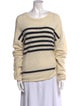 FRAME Striped Scoop Neck Sweater