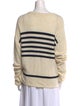 FRAME Striped Scoop Neck Sweater