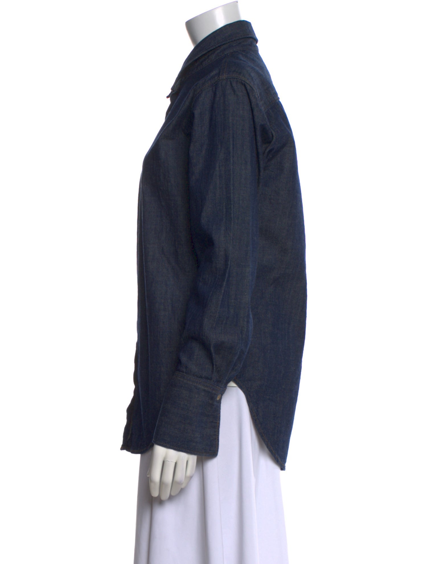 FRAME Long Sleeve Button-Up Top