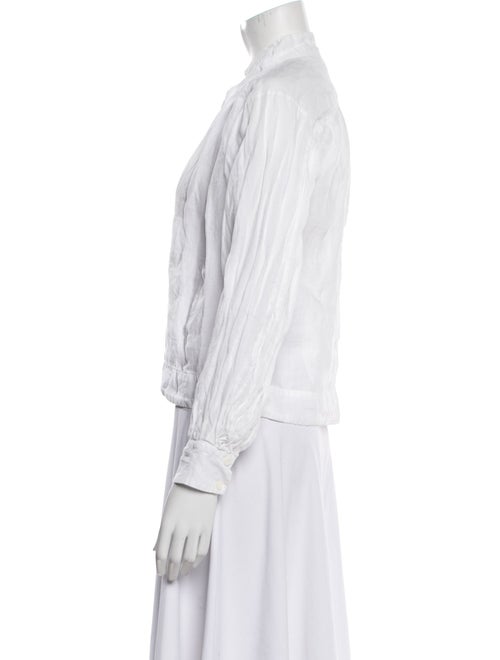 FRAME V-Neck Long Sleeve Blouse