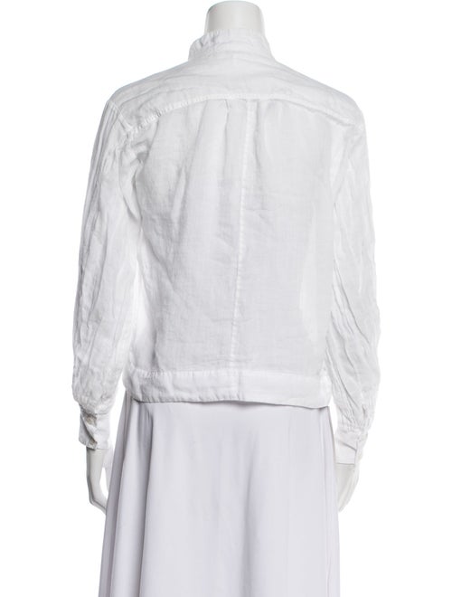 FRAME V-Neck Long Sleeve Blouse