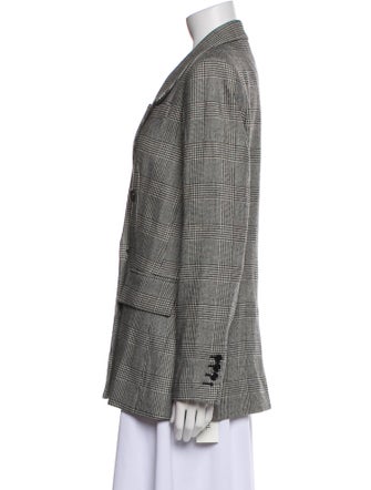 FRAME Plaid Print Blazer