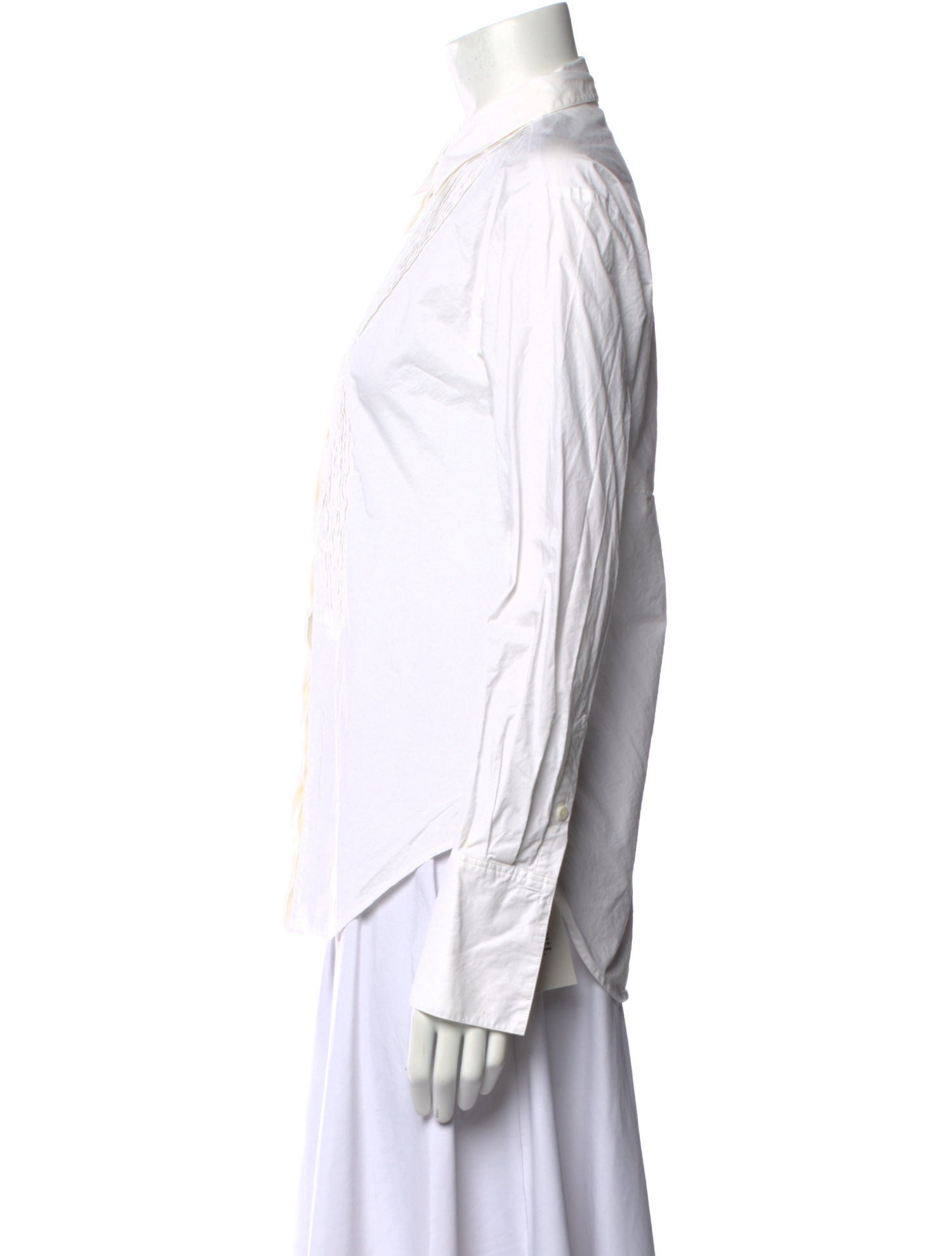 FRAME Long Sleeve Button-Up Top