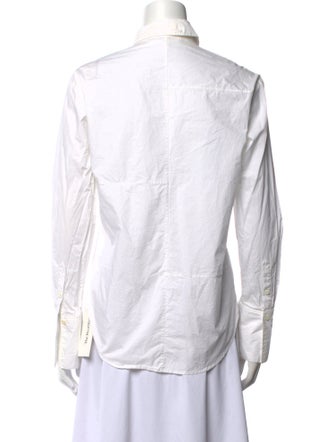 FRAME Long Sleeve Button-Up Top