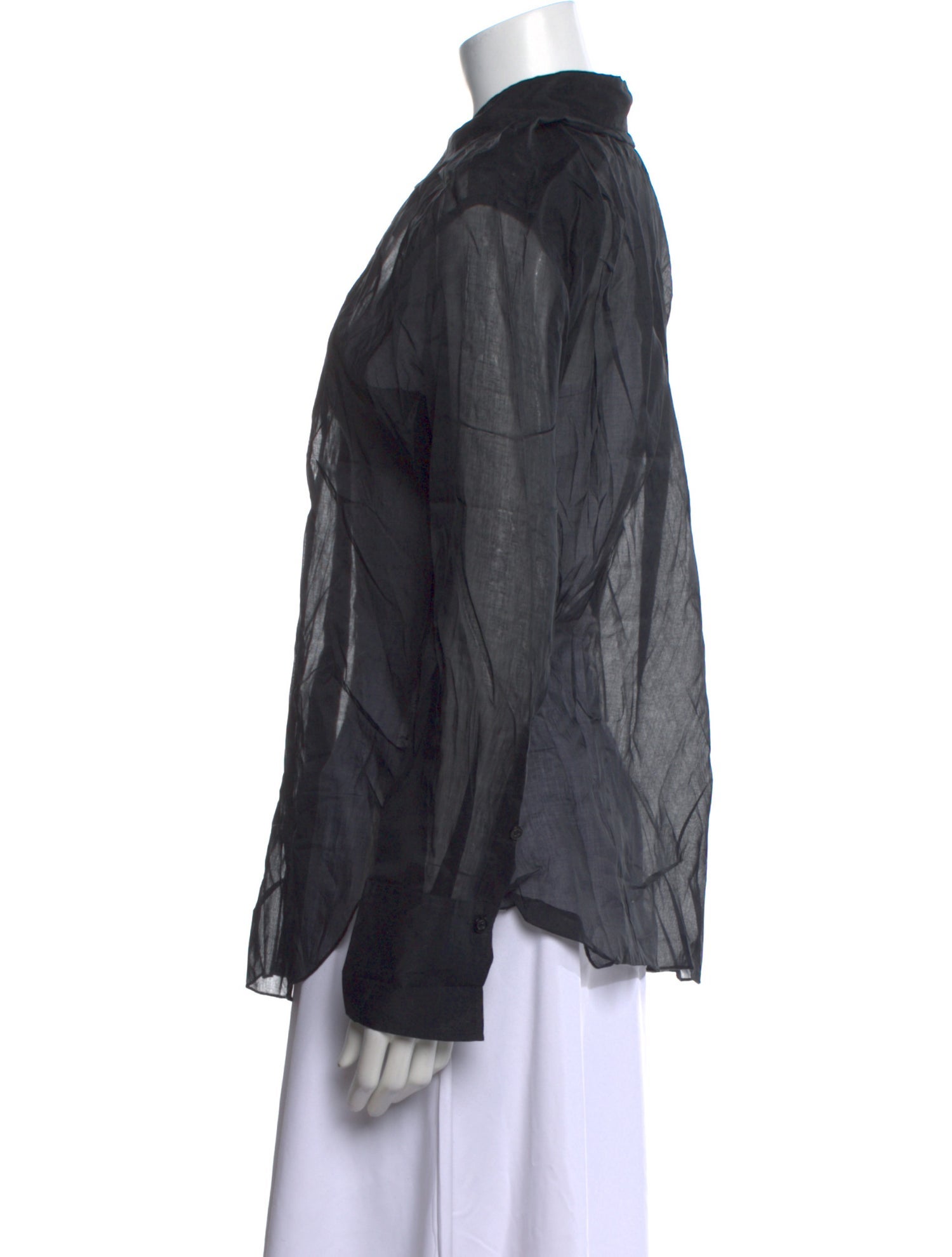 FRAME Long Sleeve Button-Up Top