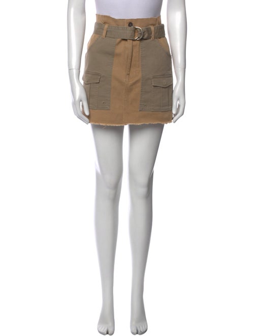 FRAME Raw-Edge Trim Mini Skirt