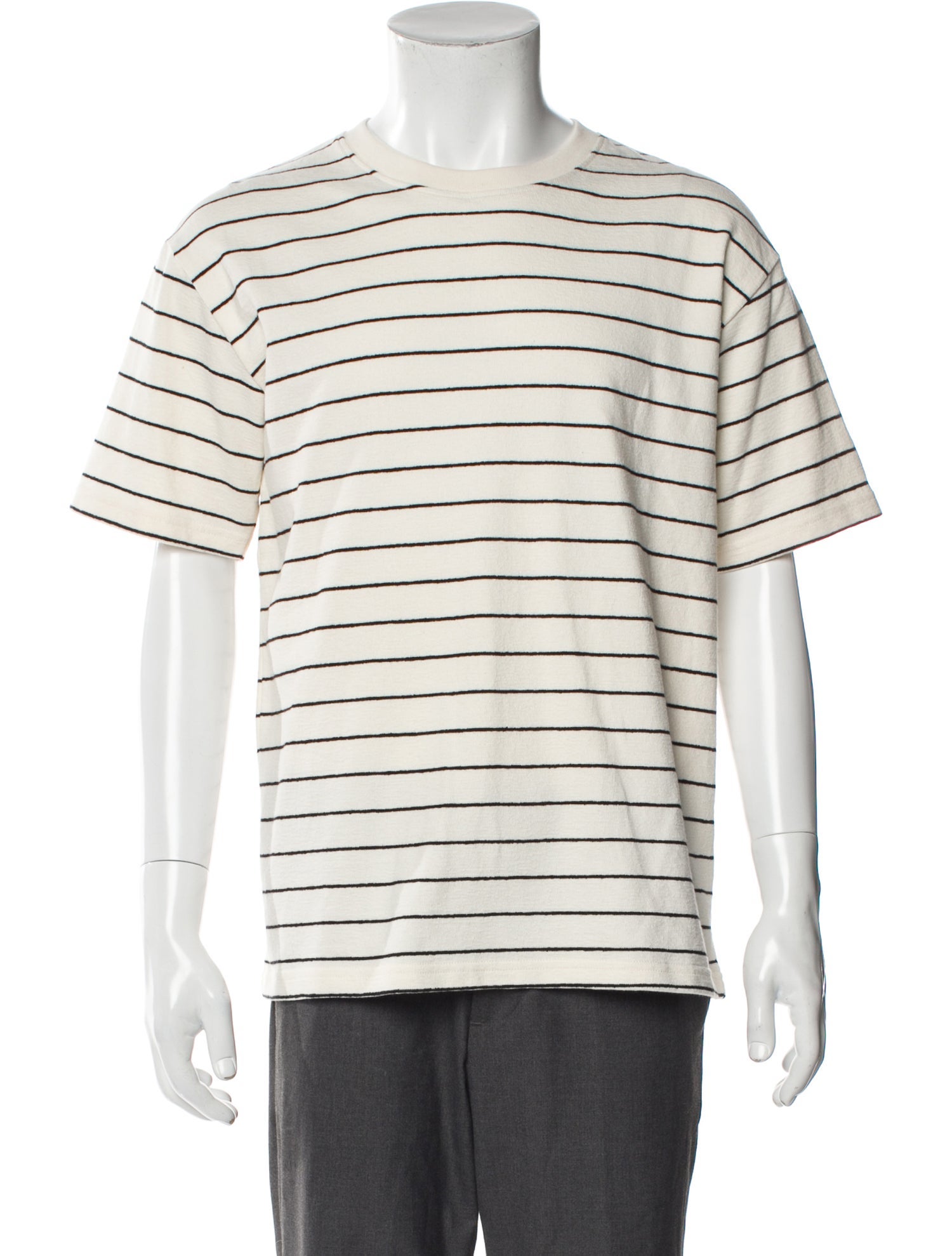 FRAME Striped Crew Neck Pullover