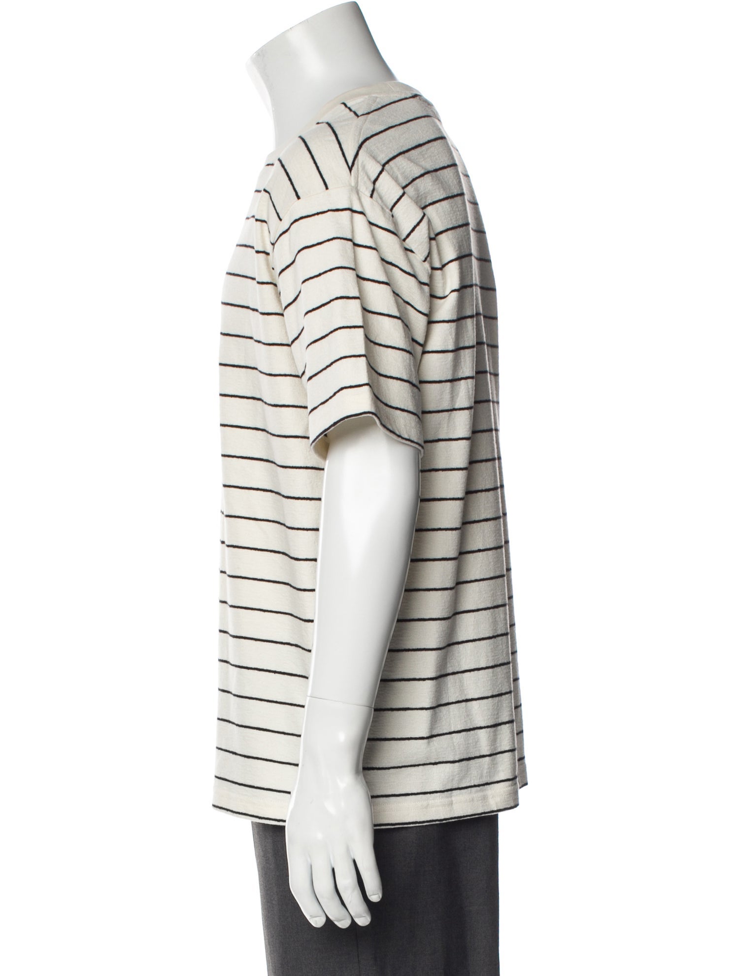 FRAME Striped Crew Neck Pullover