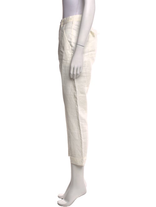 FRAME Linen Straight Leg Pants