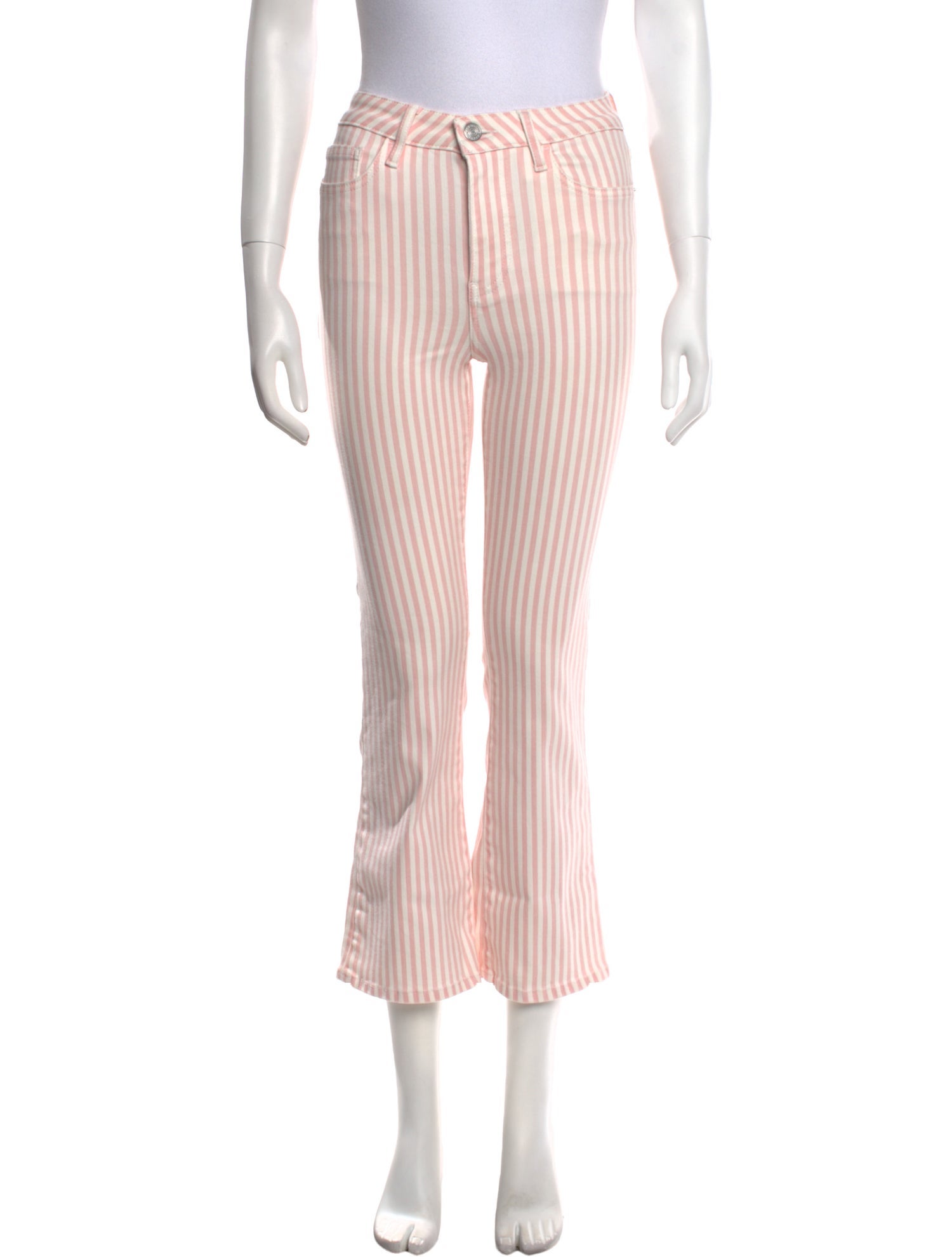 FRAME Striped Straight Leg Pants